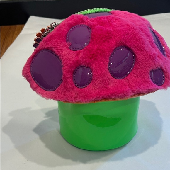 Dolls Kill c Club Exx Colorful Neon Rave Mushroom Backpack bag - Picture 10 of 10